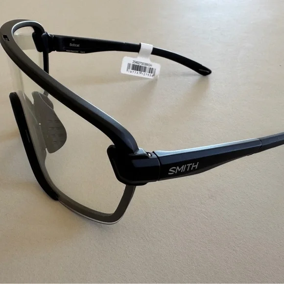 Smith Bobcat Sunglasses Black w/Clear Lens NWT - Picture 3 of 5
